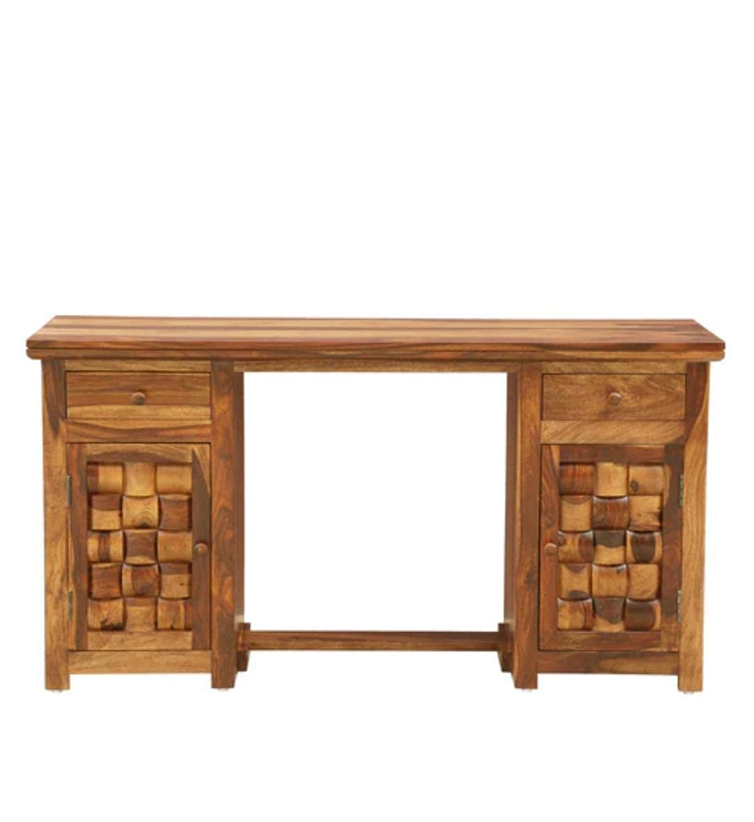 Murali Craft Sheesham Wood Study Desk With Storage – Teak Finish
