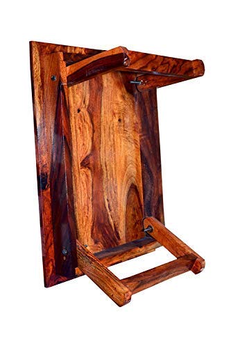 Murali Craft Sheesham Wood Foldable Laptop Desk – Honey Finish