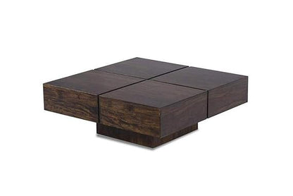 Murali Craft Solid Sheesham Wood Modern Coffee Table