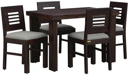 Murali Craft Sheesham Wood Dining Table Set 4 Seater – Walnut Finish
