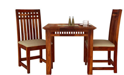 Murali Craft Sheesham Wood Dining Table Set 2 Seater – Honey Finish