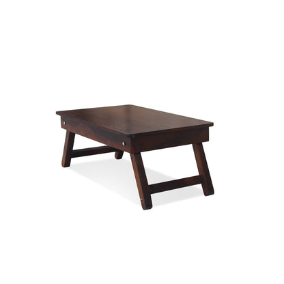 Murali Craft Sheesham Wood Foldable Laptop Desk – Walnut Finish