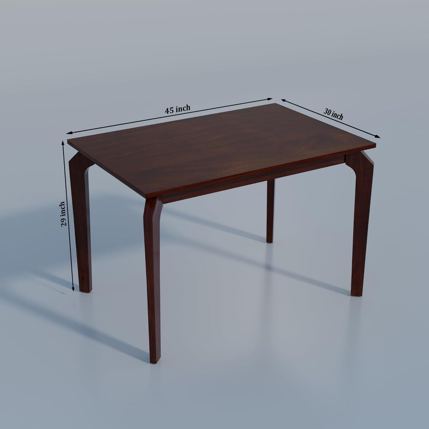 MURALICRAFT Solid Sheesham Wood Dining Table 4 Seater | 45 Inch Wooden Dining Table Set for Home,