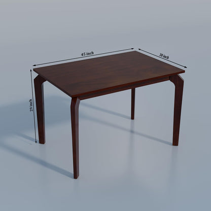 MURALICRAFT Solid Sheesham Wood Dining Table 4 Seater | 45 Inch Wooden Dining Table Set for Home,