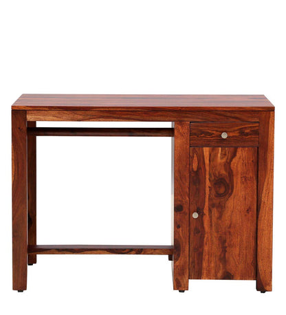 Murali Craft Sheesham Wood Study Desk With Storage – Honey Finish