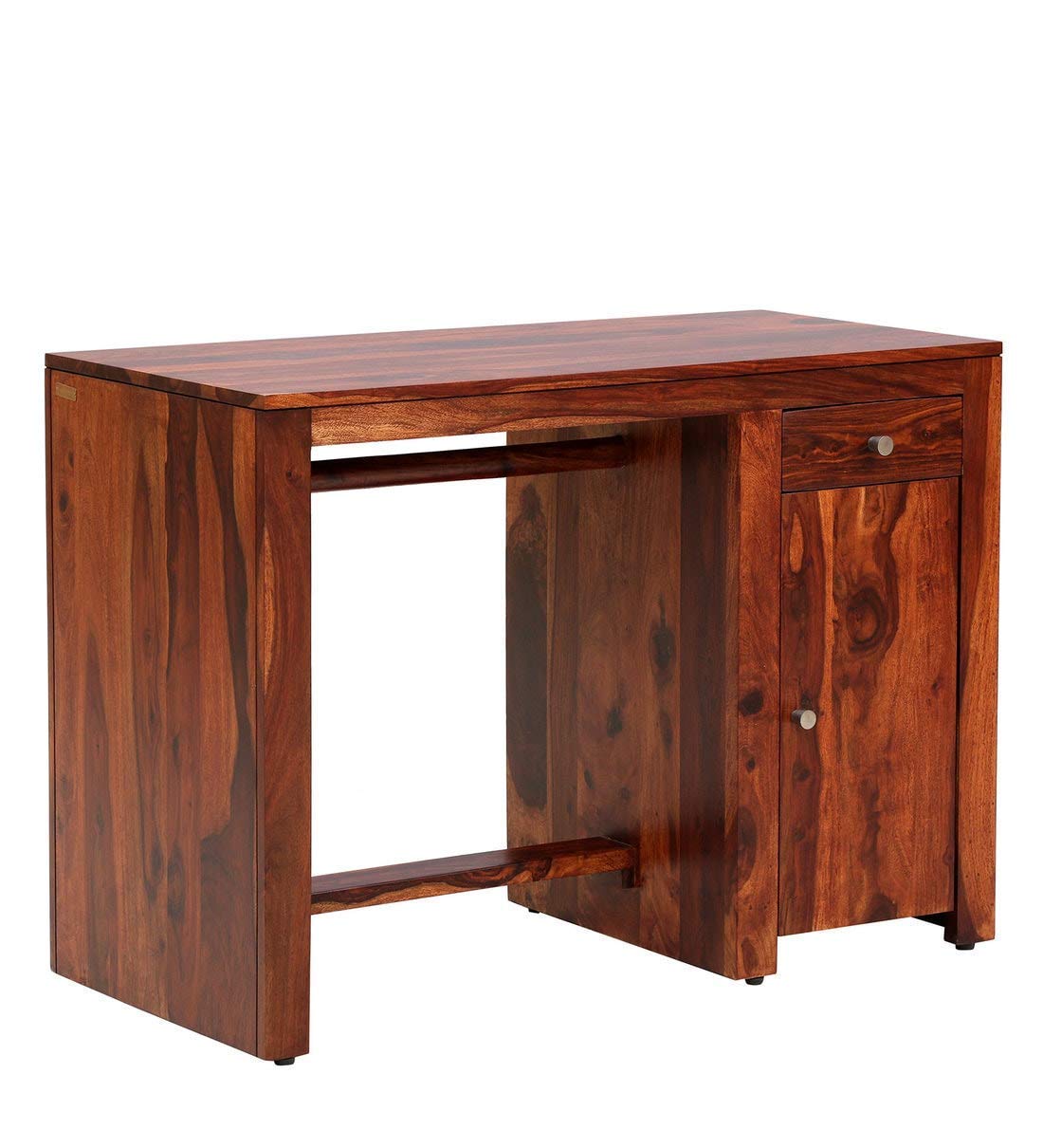 Murali Craft Sheesham Wood Study Desk With Storage – Honey Finish